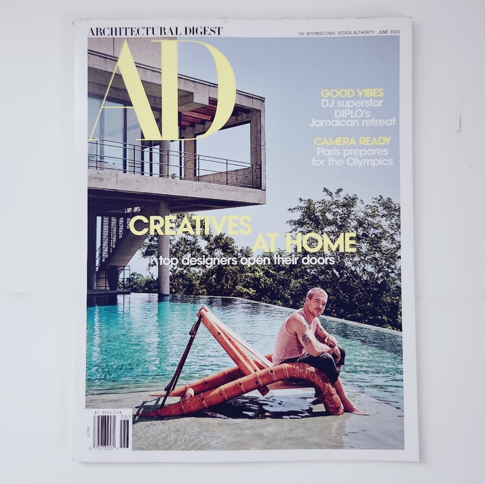 🍭7/$15 Architectural Digest Magazine June 2024 Creatives at Home